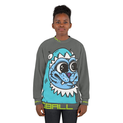 Wreckingball Gear -Kitteh all over Sweatshirt- The Sharky