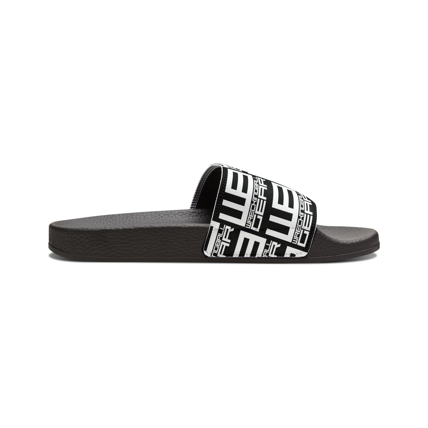 Wreckingball Gear -Slide Sandals Hyper White on Black