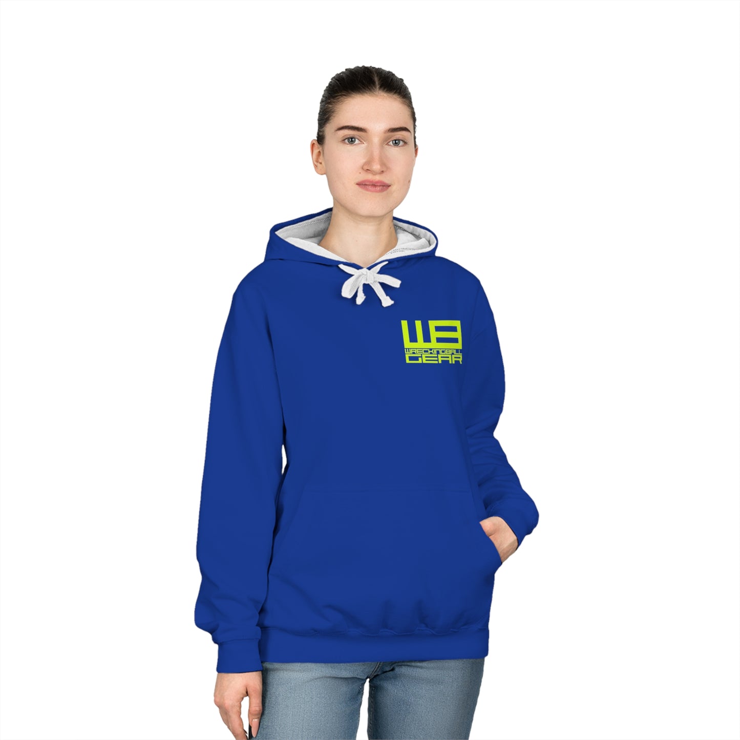 Wreckingball Gear - Varsity Hoodie Lime