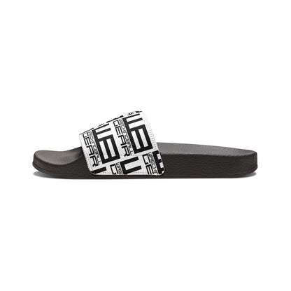 Wreckingball Gear -Slide Sandals Hyper Black on White