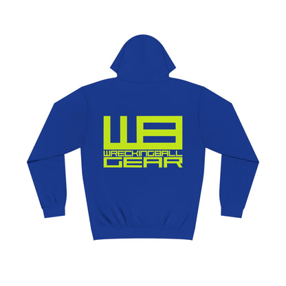 Wreckingball Gear - Varsity Hoodie Lime