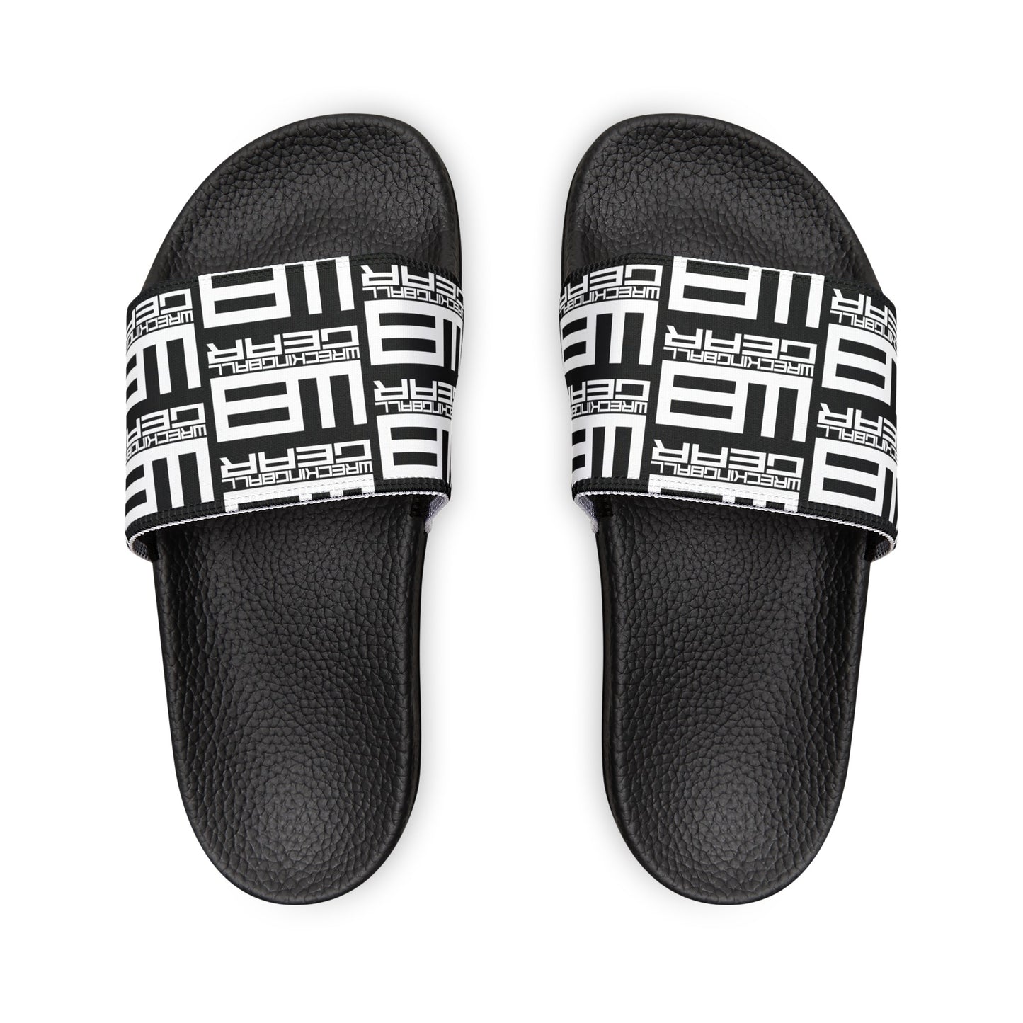 Wreckingball Gear -Slide Sandals Hyper White on Black