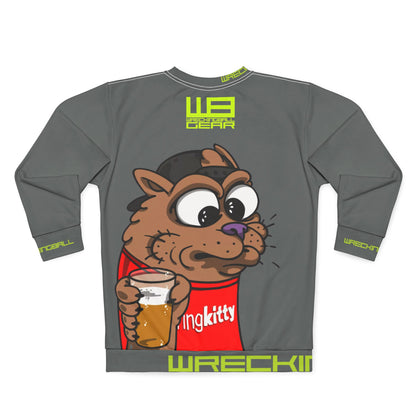 Wreckingball Gear -Kitteh all over Sweatshirt- The Beer