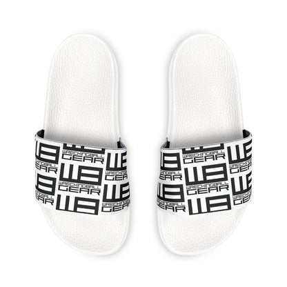 Wreckingball Gear -Slide Sandals Hyper Black on White