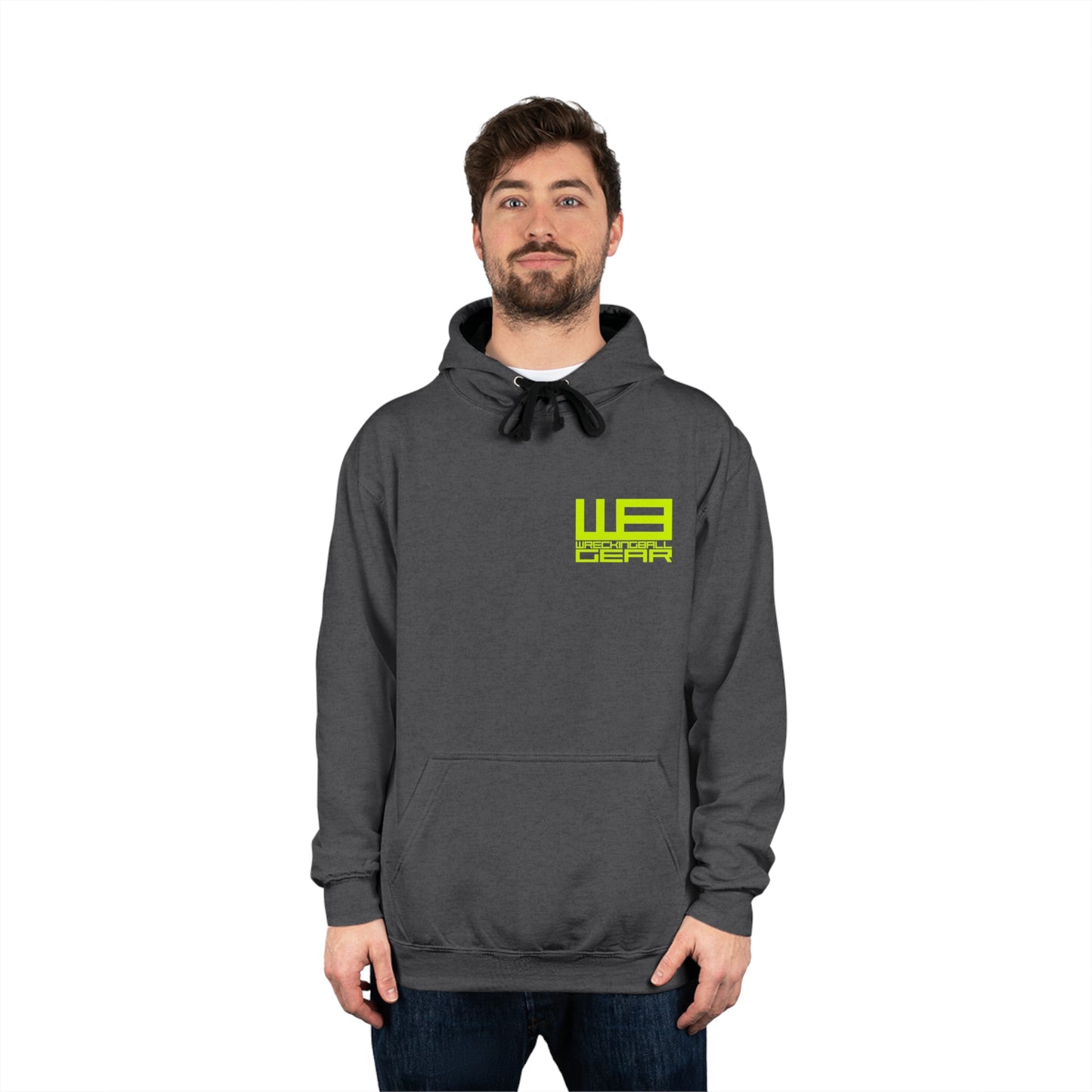 Wreckingball Gear - Varsity Hoodie Lime