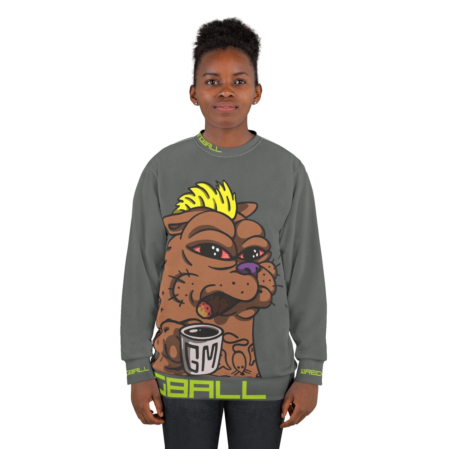 Wreckingball Gear -Kitteh all over Sweatshirt- The Gm