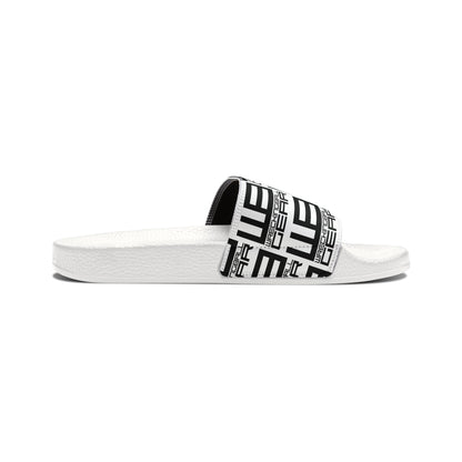 Wreckingball Gear -Slide Sandals Hyper Black on White