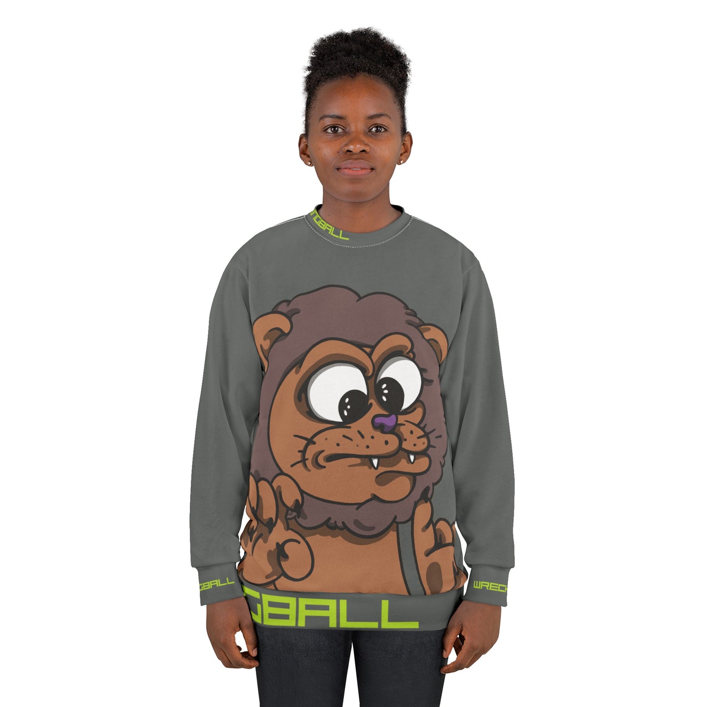 Wreckingball Gear -Kitteh all over Sweatshirt- The Lion