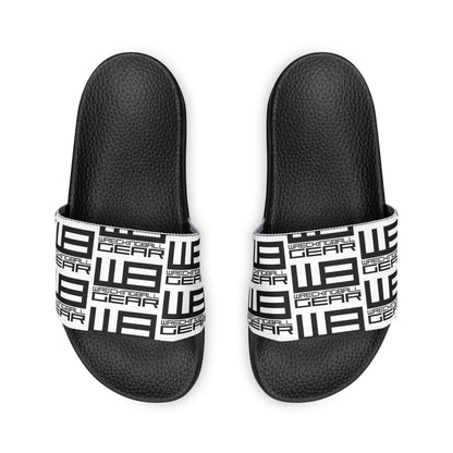 Wreckingball Gear -Slide Sandals Hyper Black on White