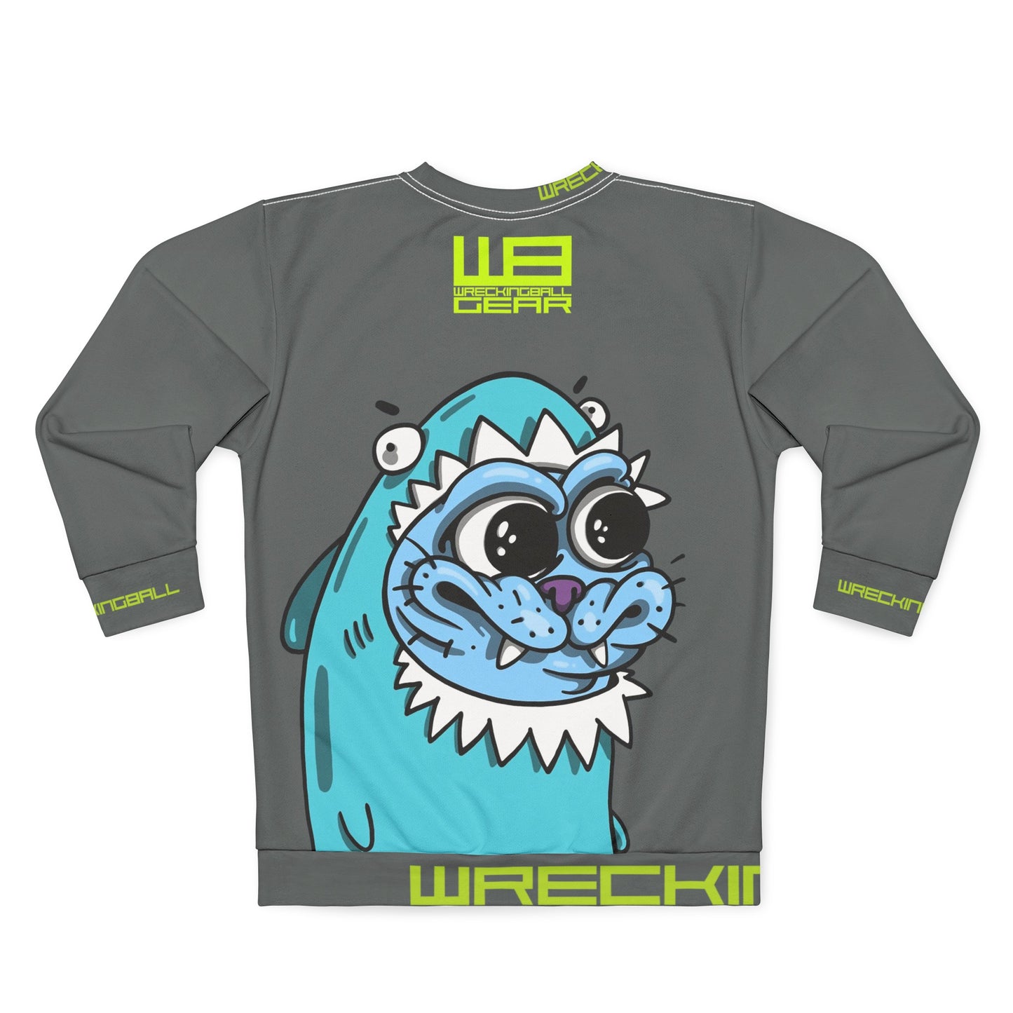 Wreckingball Gear -Kitteh all over Sweatshirt- The Sharky