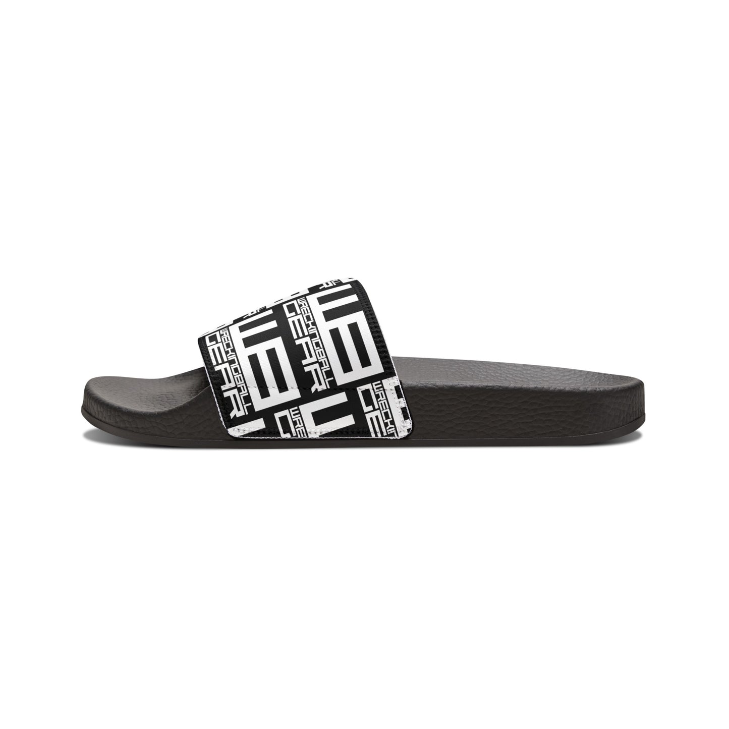 Wreckingball Gear -Slide Sandals Hyper White on Black