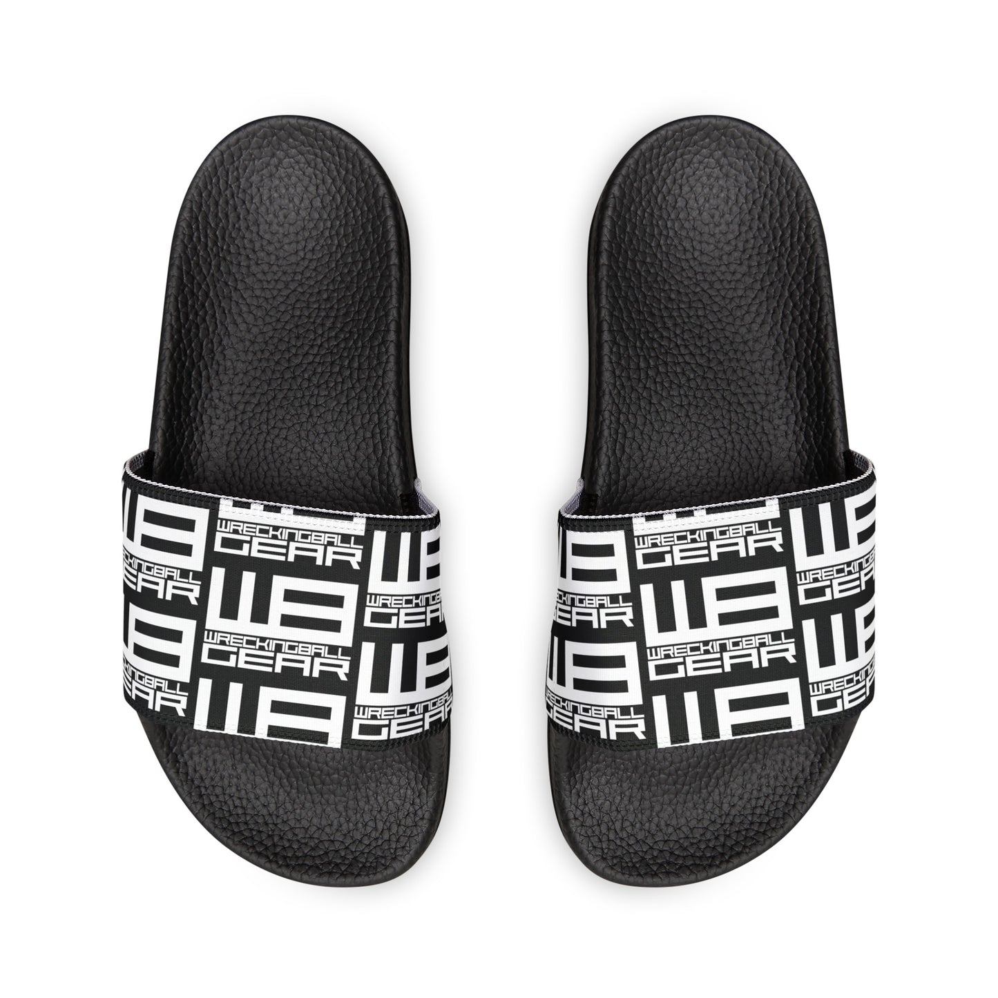 Wreckingball Gear -Slide Sandals Hyper White on Black