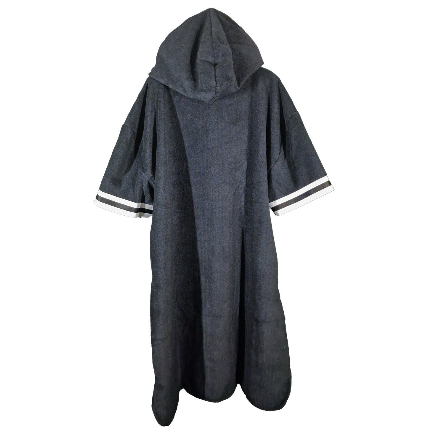 Premium Surfponcho Omkleedponcho Changing robe Zwart sneldrogend 